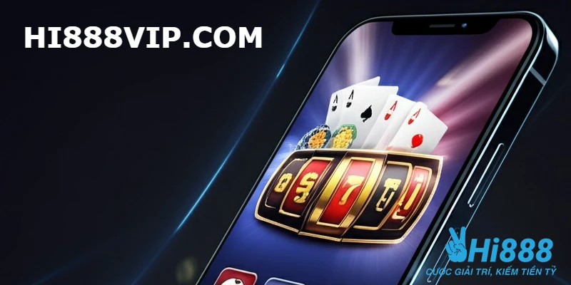 Giao diện chính của ứng dụng sau khi người dùng tải app HI888 thành công trên điện thoại.