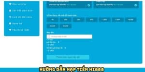 Quy trình nạp tiền HI888 theo từng phương thức