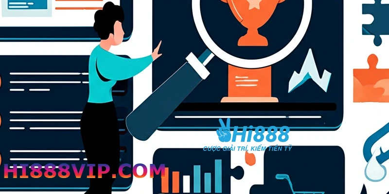 Ảnh minh họa chuyên viên SEO phân tích và tối ưu hóa website, nằm trong kế hoạch tuyển dụng SEO của Hi888.